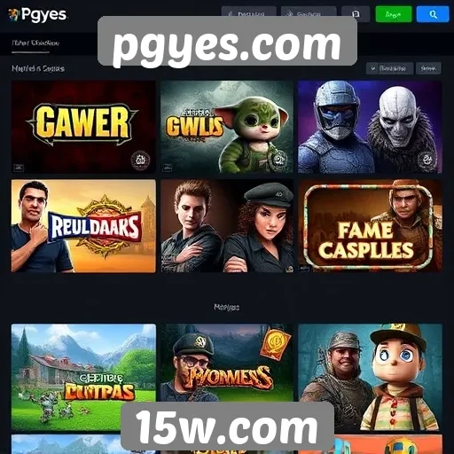 Comparação de categorias de jogos em pgyes.com